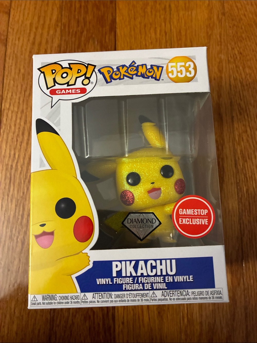 Funko Pikachu Diamond Collection Yellow Glitter Pop! Vinyl (Gamestop Exclusive)